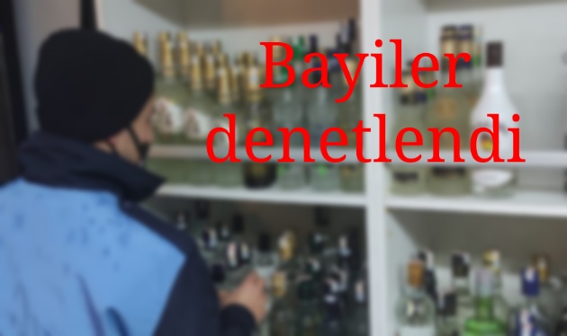 Tekel bayileri denetlendi