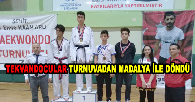 TEKVANDOCULAR TURNUVADAN MADALYA İLE DÖNDÜ