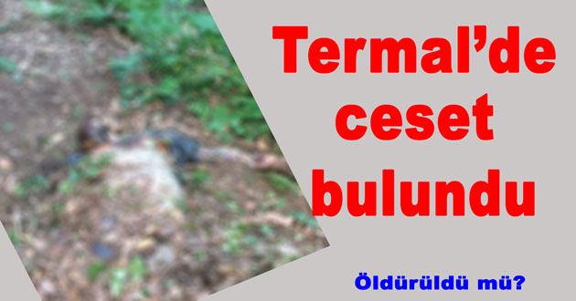 Termal de ceset bulundu