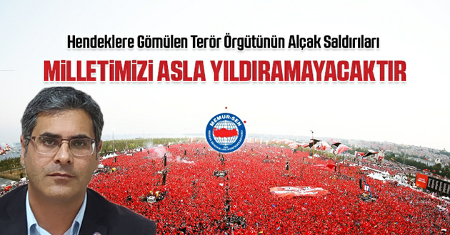 Terörü hendeklere gömdük