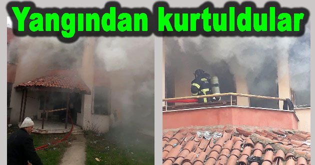 Tersane işçilerinin kaldığı villa yandı