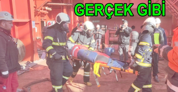 TERSANELERDE KURTARMA EĞİTİMLERİ DEVAM EDİYOR