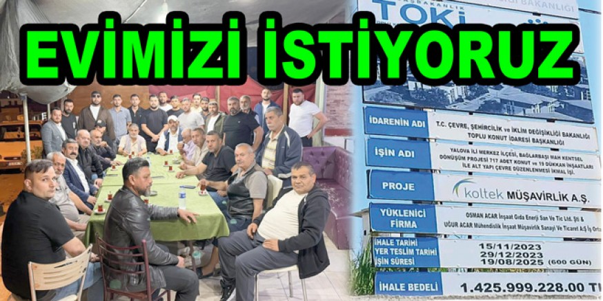 TOKİ KENTSEL DÖNÜŞÜMÜNDE TESLİM KRİZİ YAŞANIYOR