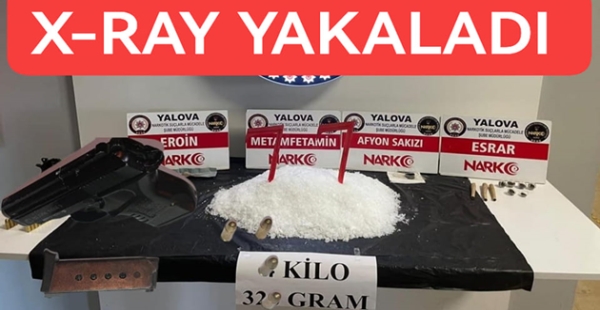 UYUŞTURUCUYU X-RAY İLE BULDULAR