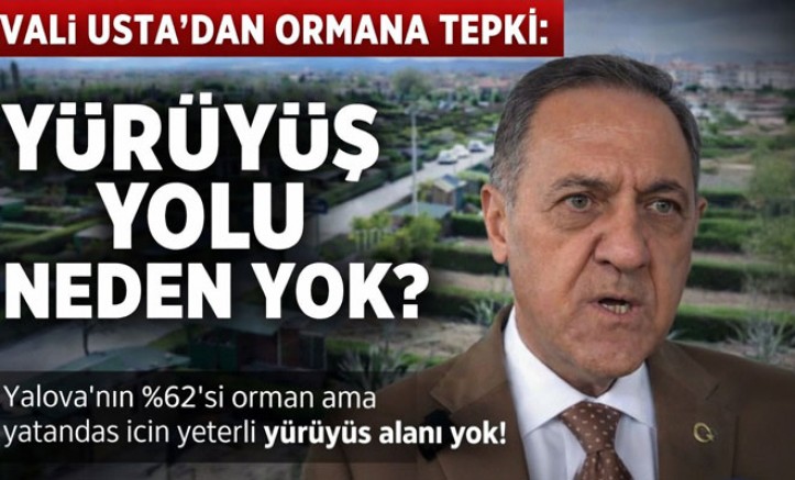 VALİDEN YALOVA ORMANLARINDA YÜRÜYÜŞ YOLU FIRÇASI GELDİ