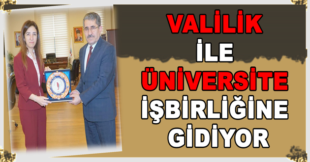 VALİLİK İLE ÜNİVERSİTE İŞBİRLİĞİNE GİDİYOR