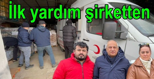 YABELTAŞ İLK YARDIMI GÖNDERDİ