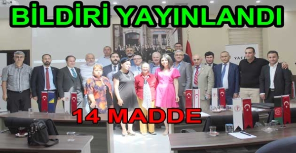 YAFEM 14 MADDE İLE DÜNYAYA SESLENDİ