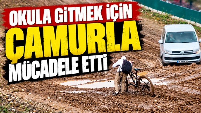 YALOVA BELEDİYESİ OKULA GİDEN ÖĞRENCİLERİ ÇAMUR DERYASINA MAHKÛM ETTİ