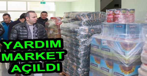YALOVA BELEDİYESİ YARDIM MARKET AÇTI
