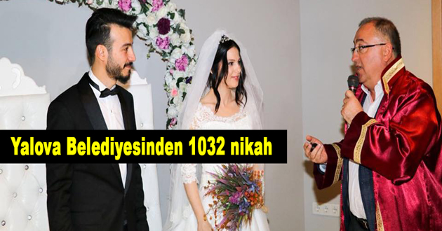 Yalova Belediyesinden 1032 nikah