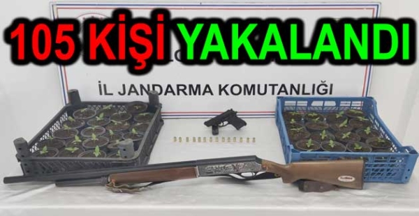 YALOVA DA 105 KİŞİ YAKALANDI