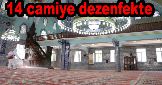 Yalova da 14 cami dezenfekte edildi
