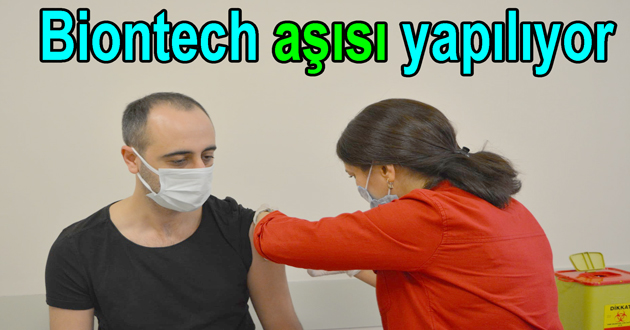 ​Yalova da Biontech aşısı yapılıyor