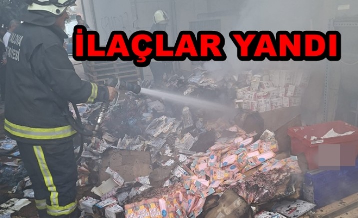 YALOVA’DA DEPODAKİ İLAÇLAR YANDI