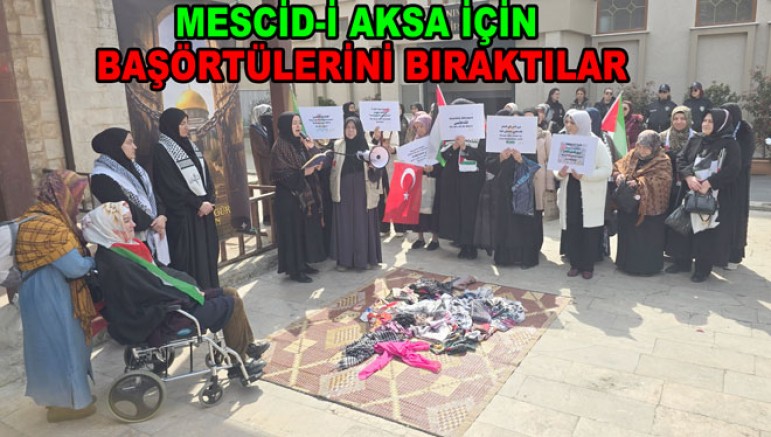 YALOVA’DA “MESCİD-İ AKSA İÇİN SESSİZ ÇIĞLIK” EYLEMİ GERÇEKLEŞTİRİLDİ