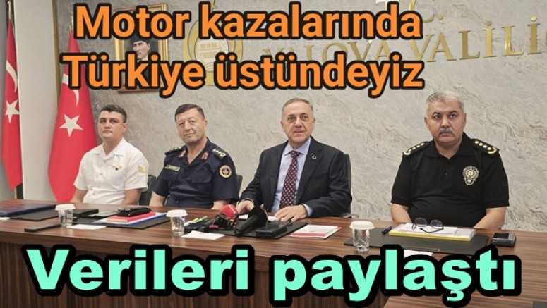 YALOVA’DA MOTOSİKLET KAZALARINDA TÜRKİYE ORTALAMASINI AŞTI