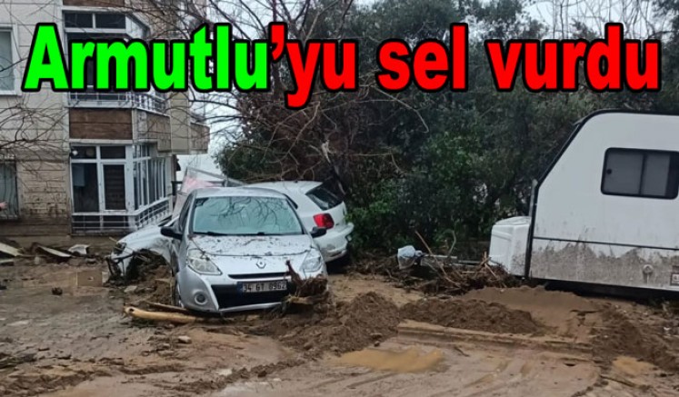 YALOVA’DA SAĞANAK YAĞMUR ARMUTLU ÇINARCIK'I VURDU