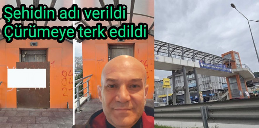YALOVA’DA ŞEHİT ADI VERİLEN ÜST GEÇİT DÖKÜLÜYOR, ASANSÖRLER ÇALIŞMIYOR