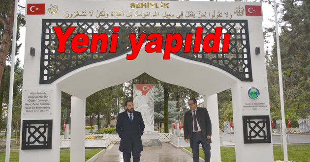 Yalova da Şehitlik yenilendi