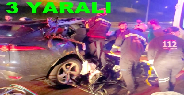 YALOVA DA TIRA ÇARPTI 3 YARALI