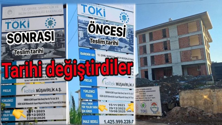 YALOVA’DA TOKİ EVLERİ TESLİM EDEMEDİ TARİH DEĞİŞTİRDİ