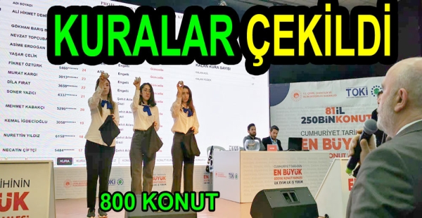 YALOVA DA TOKİ KURA HEYECANI YAŞANDI