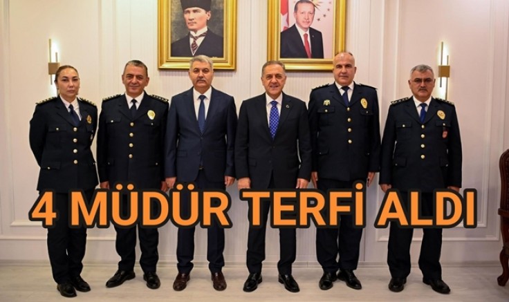 YALOVA EMNİYETİNDE 4 MÜDÜR BİRİNCİ SINIFA TERFİ ETTİ