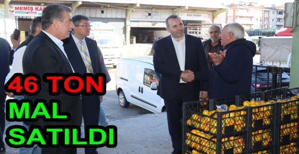 YALOVA HALİNDE 46 TON MAL SATILDI