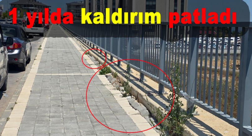 YALOVA HASTANE YOLU KAYDI KALDIRIM TAŞLARI YERİNDEN OYNADI