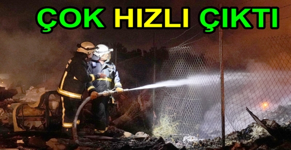 YALOVA İTFAİYESİ ÇOK HIZLI ÇIKTI