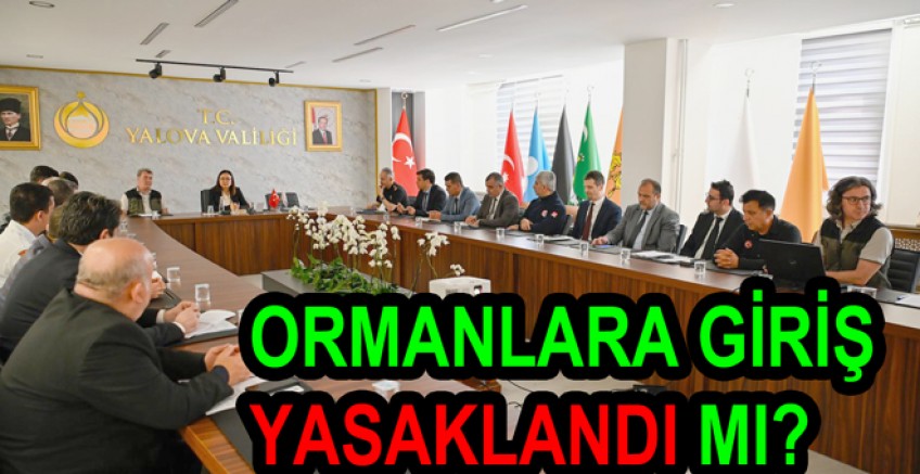 YALOVA ORMANLARINDA İZİN ALINMADAN HİÇ BİR ETKİNLİK YAPILMAYACAK