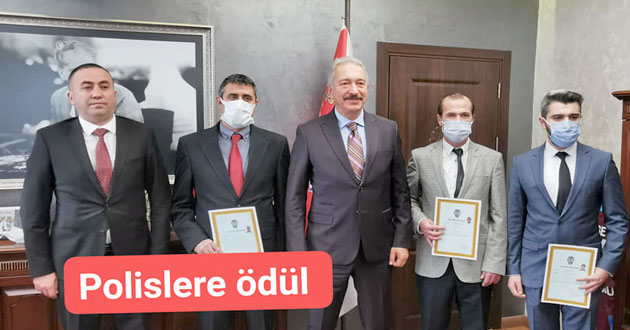 YALOVA POLİSİ ÖDÜLLENDİRİLDİ