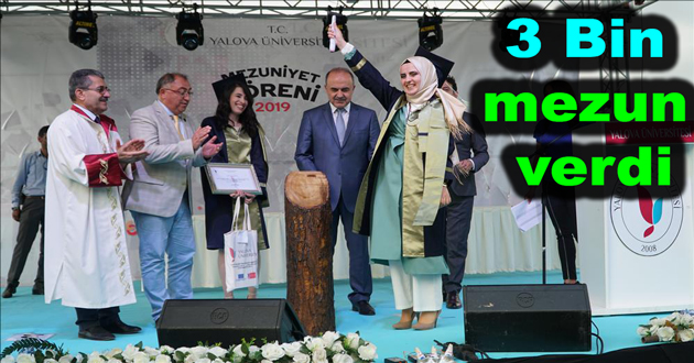 Yalova Üniversitesi 3 Bin mezun verdi