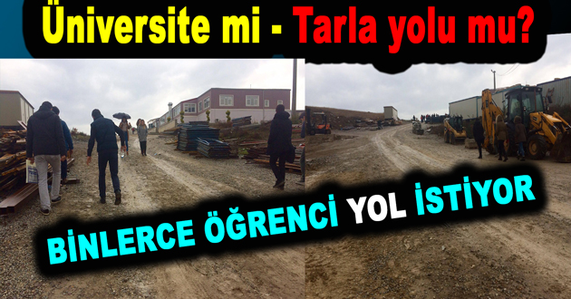YALOVA ÜNİVERSİTESİ ÖĞRENCİLERİ YOL İSTİYOR