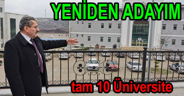 Yalova Üniversitesi Rektörlüğüne yeniden adayım