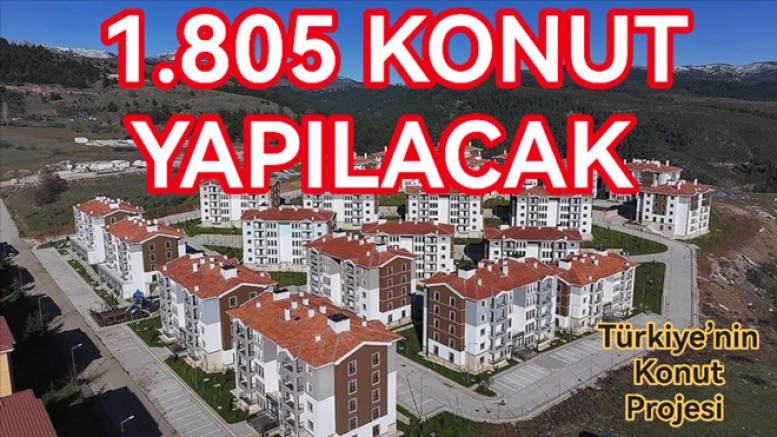 YALOVA’YA 1.805 KONUT YAPILACAK