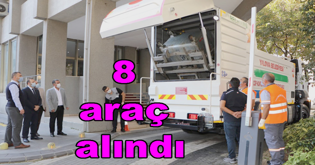 Yalova ya 8 temizlik aracı alındı