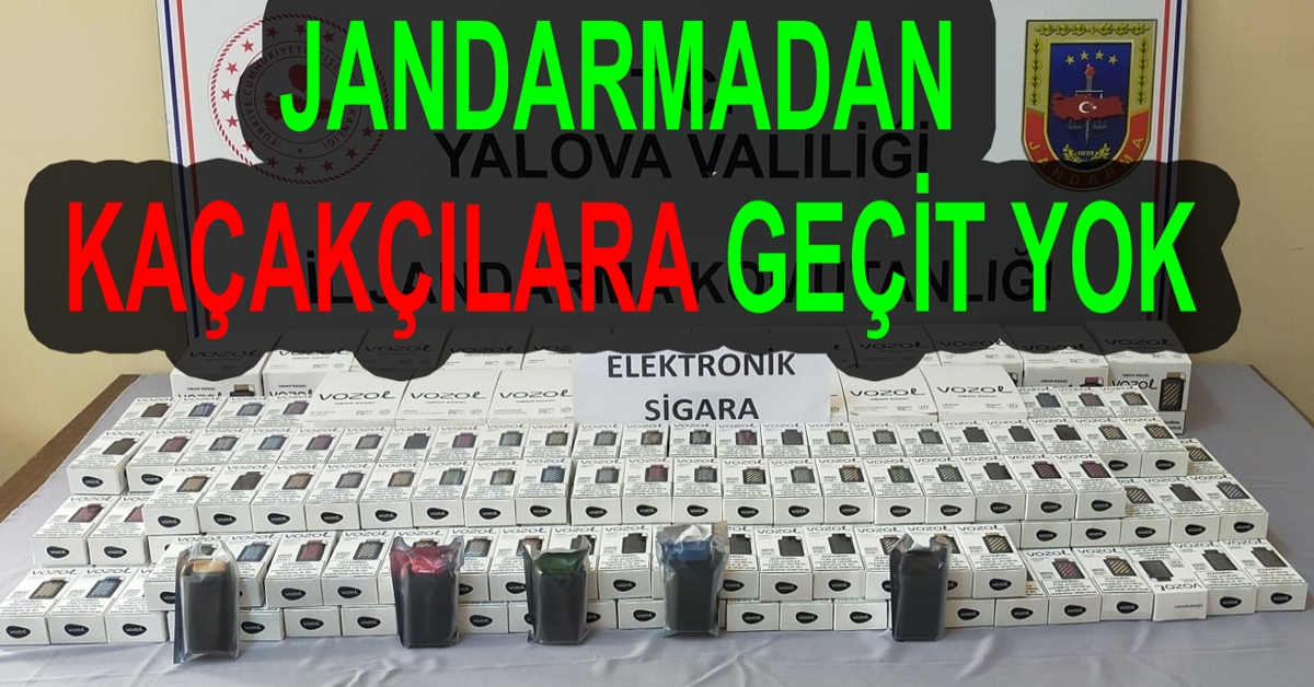 YALOVA’DA 290 ELEKTRONİK SİGARA ELE GEÇİRİLDİ