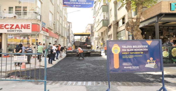 YALOVA’DA ASFALTA KAVUŞTU