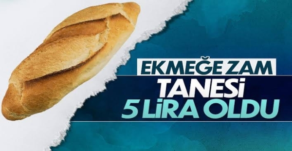YALOVA’DA EKMEK 5 TL OLUYOR