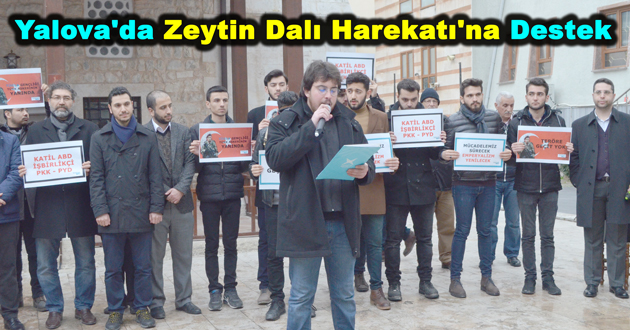 Yalova'da Zeytin Dalı Harekatı'na Destek