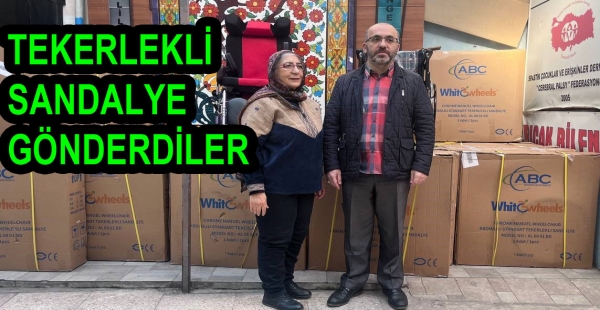 YALOVA’DAN 30 ADET TEKERLEKLİ SANDALYE GİDİYOR