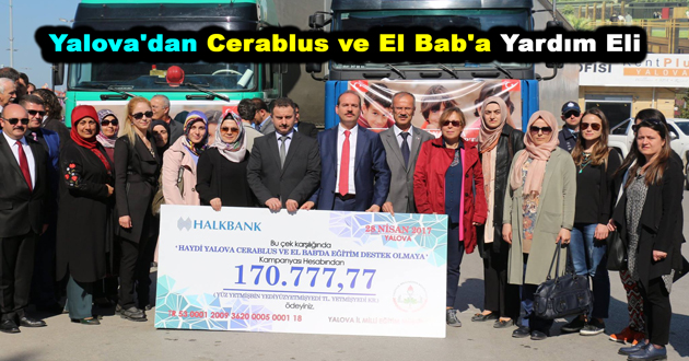 Yalova'dan Cerablus ve El Bab'a Yardım Eli
