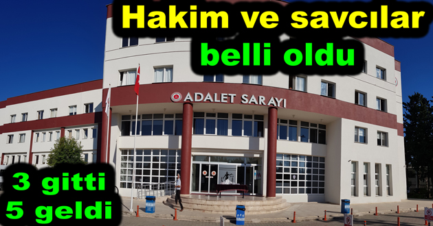 Yalova'dan giden hakim ve savcılar belli oldu