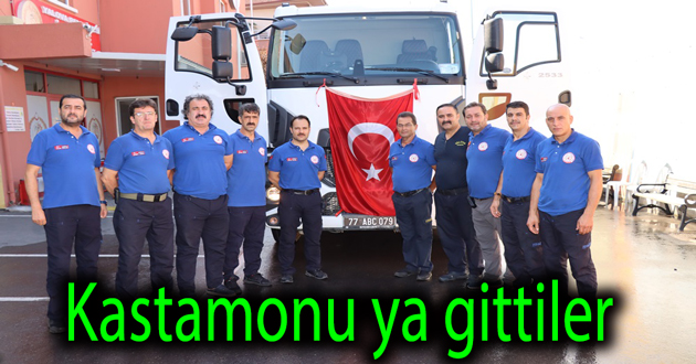 Yalovalı itfaiyeciler Bozkurt'a gitti