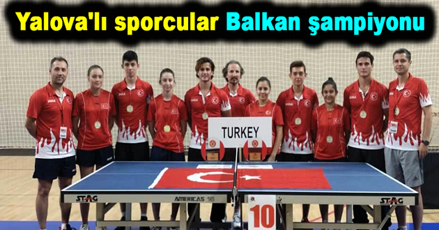 Yalova'lı sporcular Balkan şampiyonu