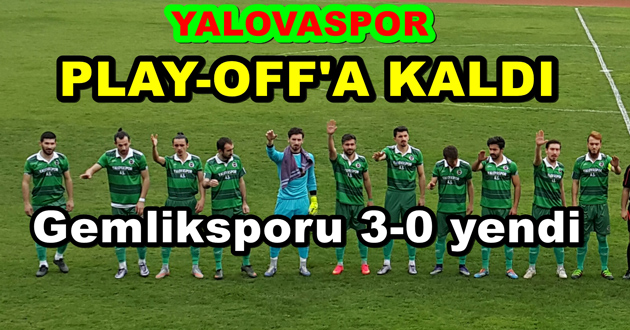 YALOVASPOR 3 PUAN ALDI ALTINOVA MAĞLUP