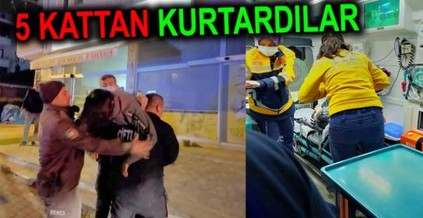 ​YANGINDAN SAĞ ÇIKARTTI SIRTINDA TAŞIDI