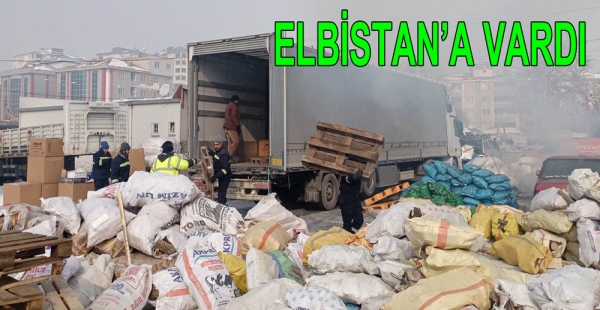 YARDIMLAR ELBİSTAN’A ULAŞTI